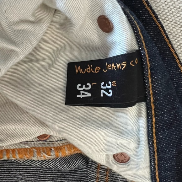 Nudie Blue Denim Jeans Gently Used Sz. 32 / 34 - Picture 4 of 6
